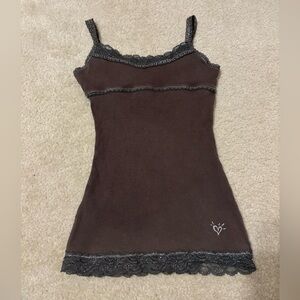 Y2K Justice Lace Trim Cami Top